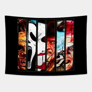 Scary Horror Movies Halloween Tapestry