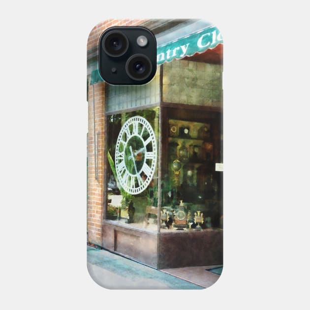 Cold Springs NY - Clock Shop Phone Case by SusanSavad