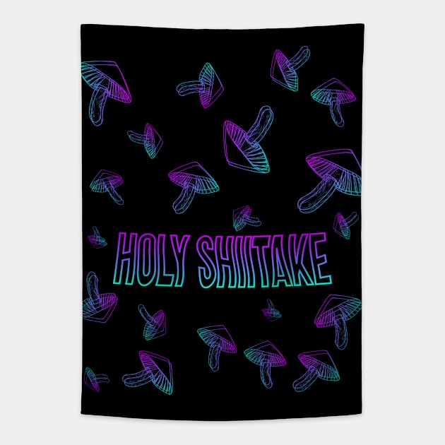 Holy Shiitake - trippy Tapestry by stuffbyjlim