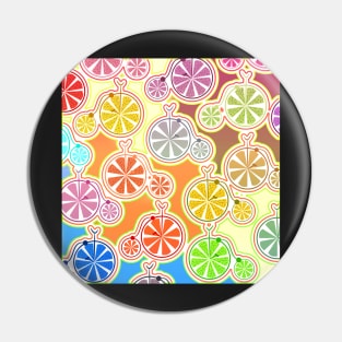 Colorful ride Pin