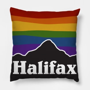 Halifax Rainbow Pride Sunset Pillow