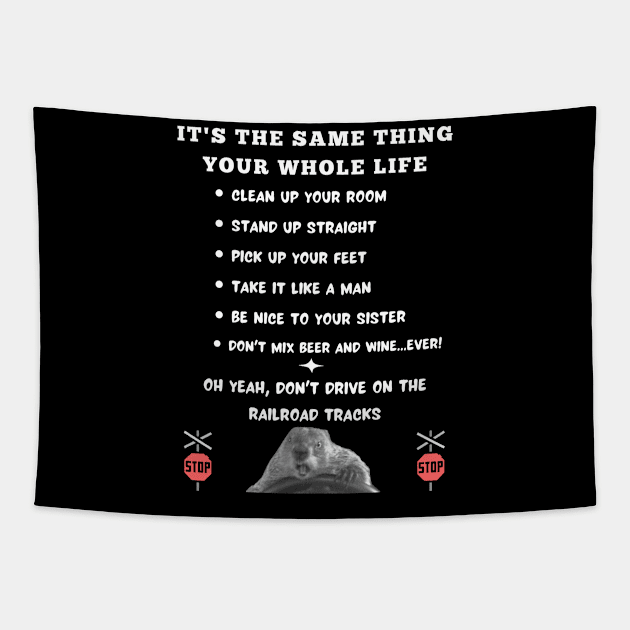 Phil Connors' Rules to Live By Tapestry by TorrezvilleTees