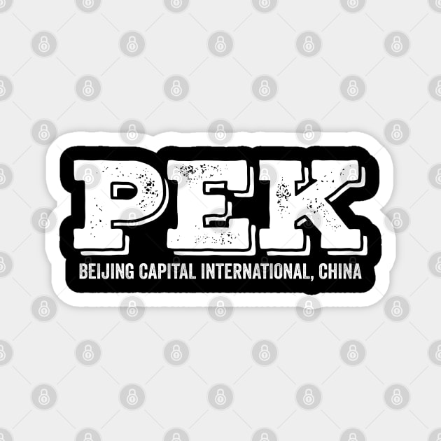 PEK Beijing Capital International China Airport Code Magnet by VFR Zone