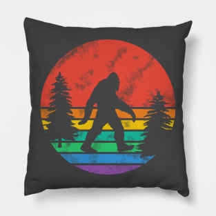 Sasquatch in woods Pillow