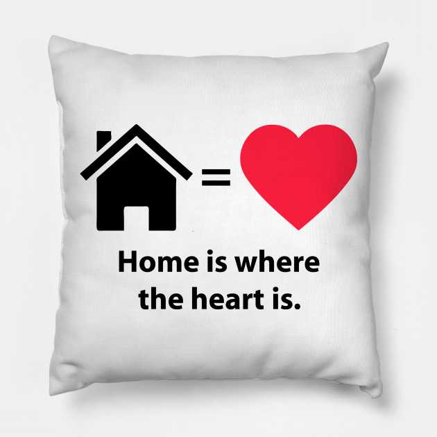 Home Is Where The Heart Is Quote Home Kissen Teepublic De