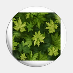 Green Leaves Pattern 16 Pin