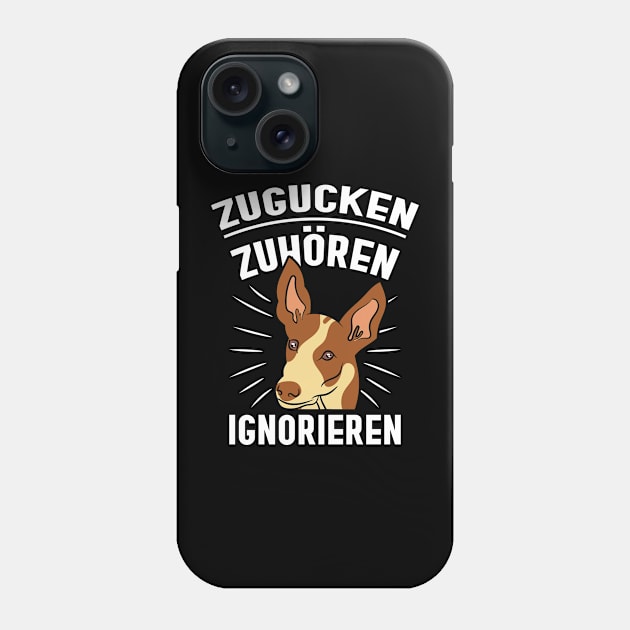 Podenco Ibizan Hound Dog Motif Retro Phone Case by QQdesigns