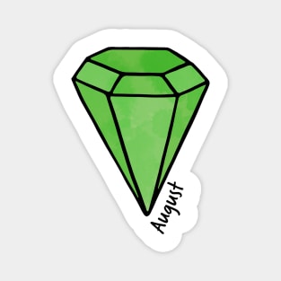 August Peridot Birthstone Magnet