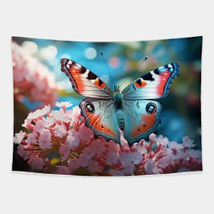 Butterfly Flower Nature Serene Tranquil Tapestry