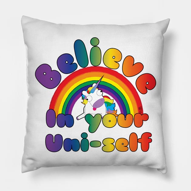 Believe Pillow by Tatiyanawolf