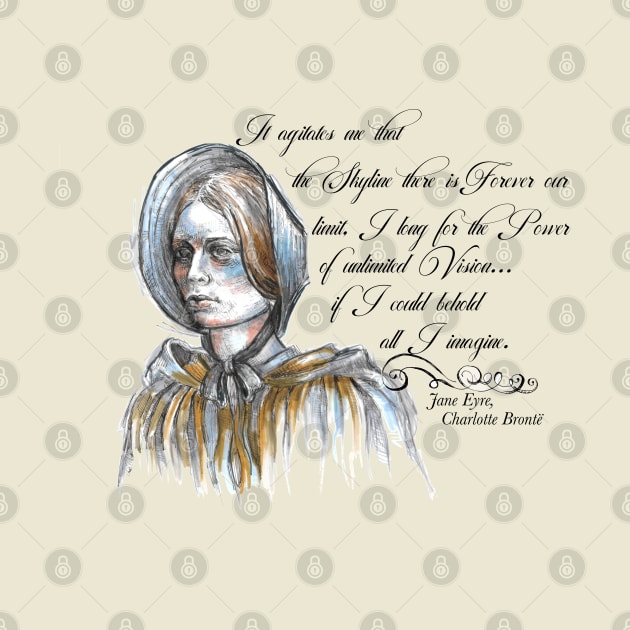 Jane Eyre quote - Feminist quotes - Jane Eyre Art. by FanitsaArt