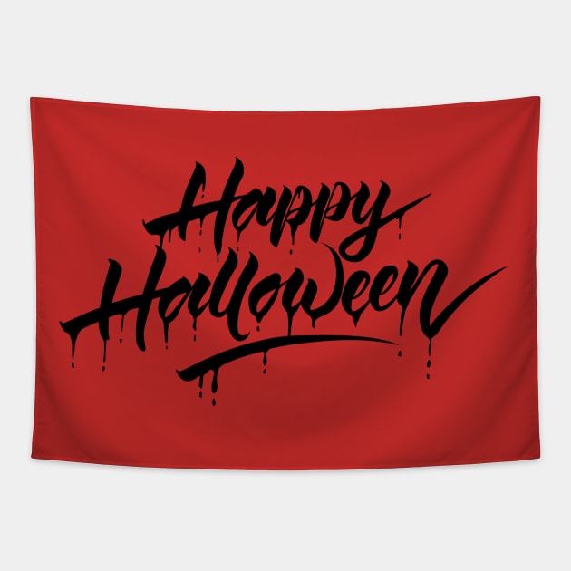 Happy Halloween Tapestry by MultiversiTee