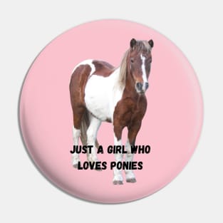 Pony horse. Pin