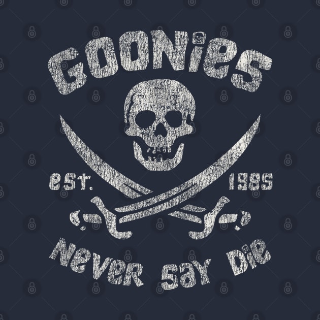 The Goonies Never Say Die Worn Out by Alema Art