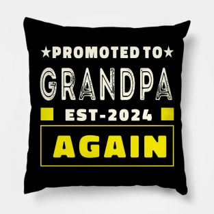 cool new grandpa 2024 design Pillow