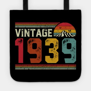 Vintage 1939 Birthday Gift Retro Style Tote