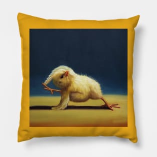 yellow chick exercise 1 Pillow