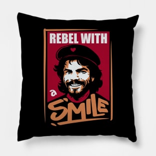 Rebel with a smile Pillow