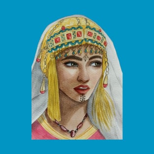 Watercolor Moroccan girl T-Shirt