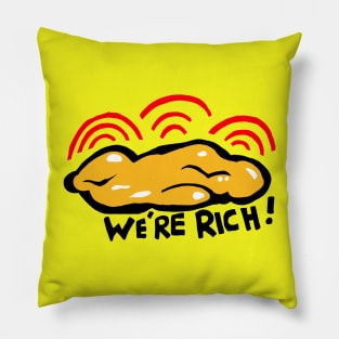 WE'RE RICH! Deep Rock Galactic Doodle Meme Pillow