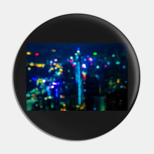 Bokeh Hong Kong - Out of Focus - Photography Artwork Pin