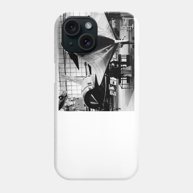 Lockheed Mach 3 Blackbird M-21 Drone Launcher Phone Case by acefox1