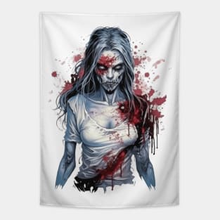 Creepy Zombie 5 Tapestry