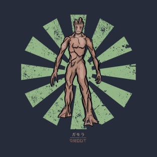 Groot Retro Japanese Guardians Of The Galaxy T-Shirt