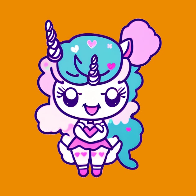 A CUTE KAWAI Unicorn by mmamma030