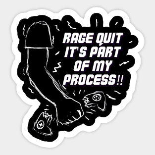 Rage Quit Sticker - heartsandcotrollers – Swag Junkies