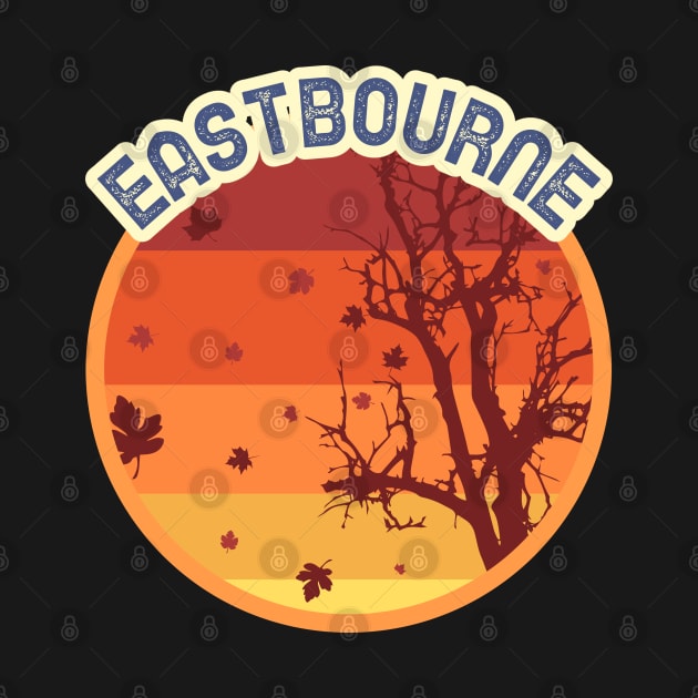 Eastbourne Leaves Falling Autumn and Fall Amber Autumn, Best gift for September October and November, leaf falling by AbsurdStore