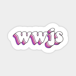 what would jesus say (pink) Magnet