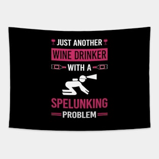 Wine Drinker Spelunking Spelunker Speleology Caving Cave Tapestry