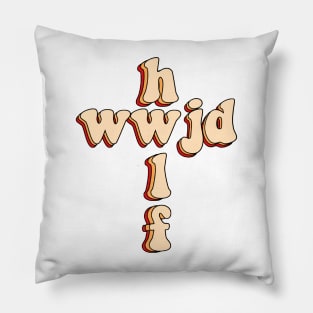 wwjd x hwlf Pillow