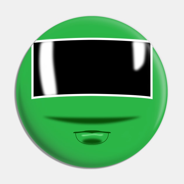 Zeo Ranger 4 Green Visor Pin by mavgagliano