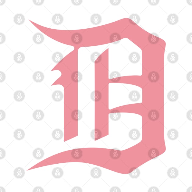 Pink  Detroit D by Blasé Splee Design : Detroit