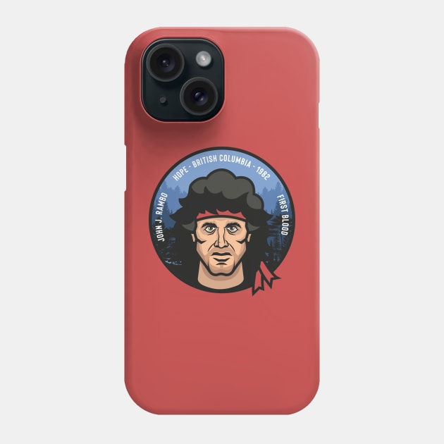 First blood badge - John J. Rambo Phone Case by Playground