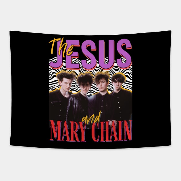 The Jesus And Mary Chain Vintage 1983 // Amputation Original Fan Design Artwork Tapestry by A Design for Life