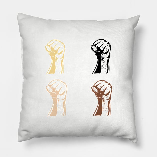 No to Racism Pillow by RandomAlice