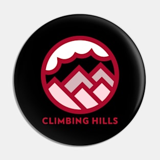 Climbing Hills Pin