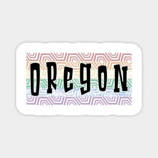 LGBTQ PATTERN AMERICA OREGON Magnet