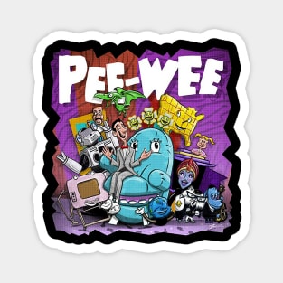 Pee Wee with Friends Magnet