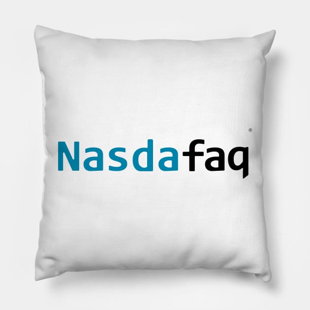 NasDAFAQ | NASDAQ Mockup Pillow by rishibeliya