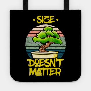 Bonsai Tree Plant Lover Size Doesn't Matter Tote