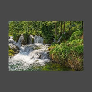 Small Waterfall in Martin Brod Village, Bosnia T-Shirt