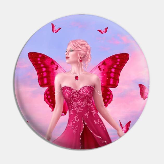 Ruby Birthstone Fairy Pin by silverstars