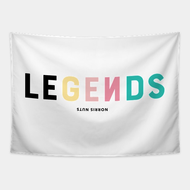 Norris Nuts Merch Legends Tapestry by Nicolashca