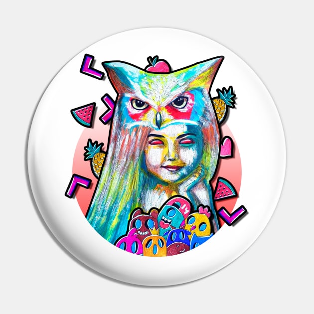 owl head sarah painting Pin by chachazart