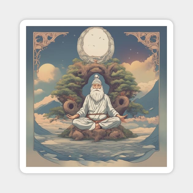 lets meditate Magnet by PlushFutura