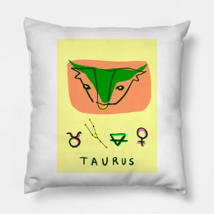 Taurus Warm Earth Baby Pillow